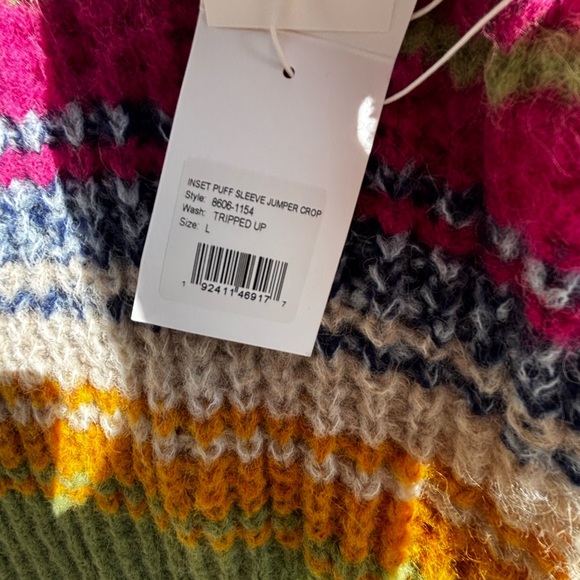 MOTHER Colorful Striped Crew Neck Sweater - Picture 5 of 6